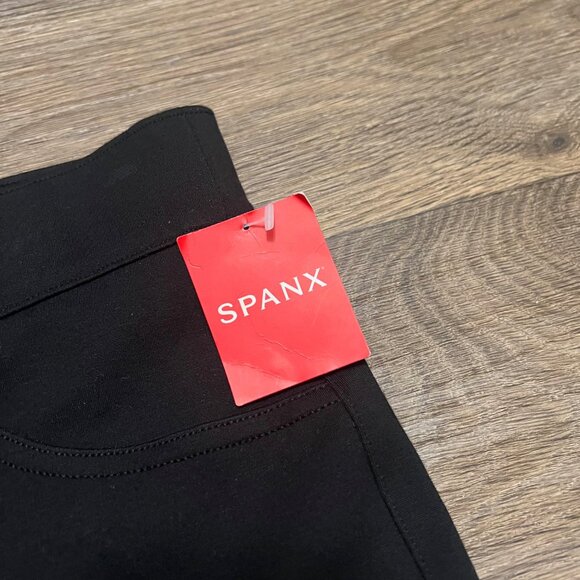 NEW SPANX Cropped Flare in Ponte Pants Classic Black Size XL NWT - Picture 9 of 9